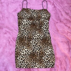 Urban Outfitters Animal Print Cheetah Leopard Print Dress